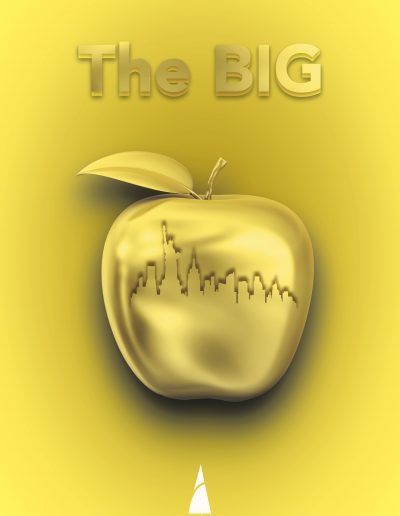 Affiche-The BIG APPLE (InDesign/Photoshop)