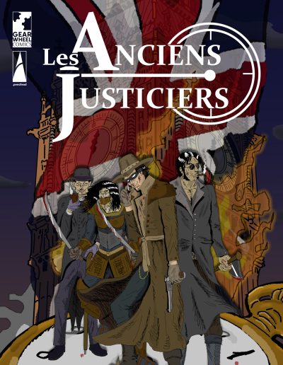 Première de couverture-Les Anciens Justiciers (Photoshop/Indesign)
