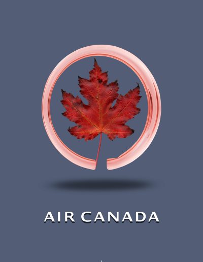 Affiche Air Canada realistic - Photoshop