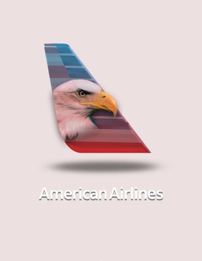 Affiche American Airlines realistic - Photoshop