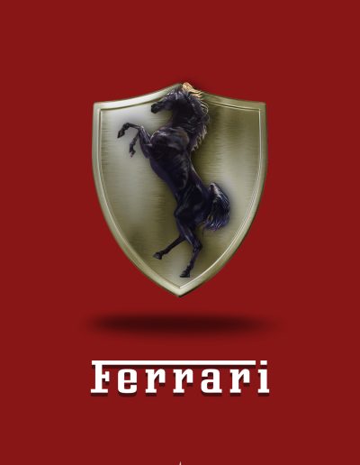 Affiche Ferrari realistic - Photoshop
