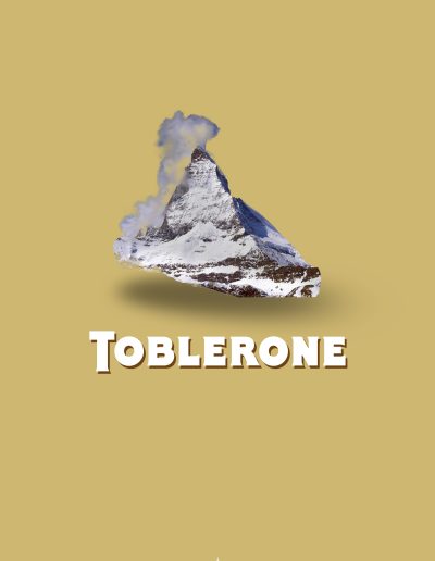 Affiche Toblerone realistic - Photoshop